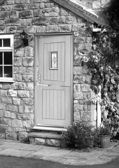 Image for XL Joinery Chancery Stable Triple Glazed External Oak Door (M&T) with Brass Caming 1981 x 838 x 44mm