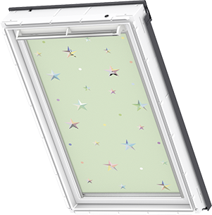 Image for Velux Blackout Blind Green Stars - DKL CK01 4661