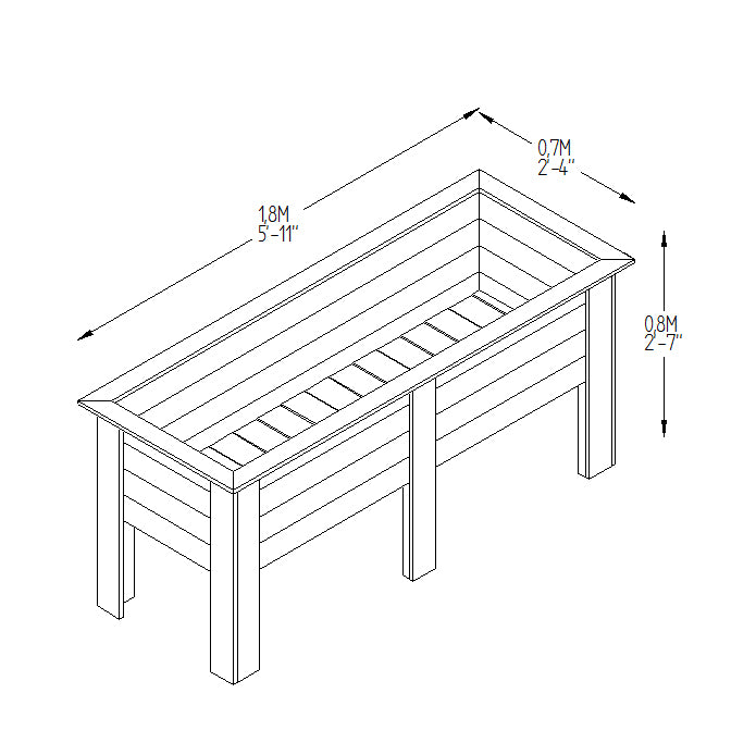 Image for Forest Deep Root Planter - 1.8m