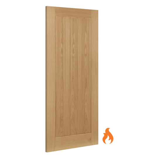 Image for Deanta Ely Unfinished Interior Oak Fire Door 2040 x 926 x 45mm