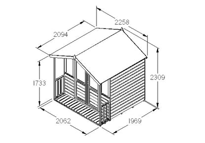 Image for Forest Shiplap Maplehurst Summerhouse - 7 x 7 ft