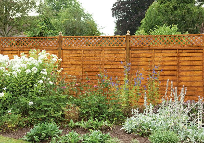 Image for Forest Diamond Lattice Fence Topper - H 30cm x W 183cm x D 4cm