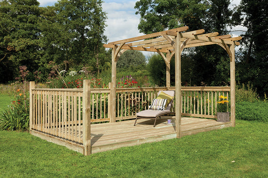 Image for Forest Ultima Pergola and Patio Decking Kit - 2.4 x 4.9m