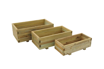 Image for Forest Durham Rectangular Planter - Set of 3