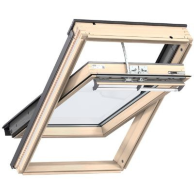 VELUX GGL FK08 307030 Pine INTEGRA Solar Powered Laminated Centre Pivot Roof Window - 66x140cm