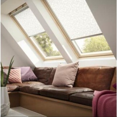 Velux Manual Roller Blind White - RFL 1028S