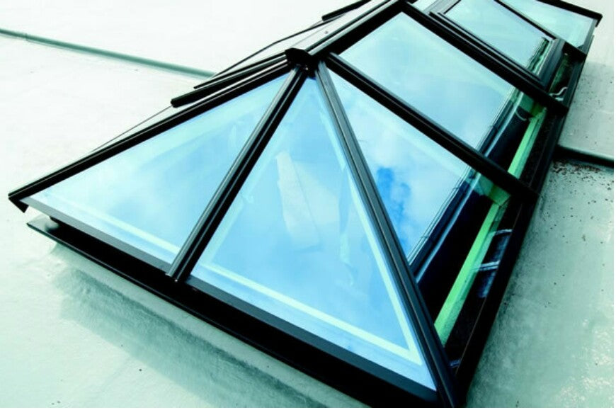 Image for Atlas Traditional Roof Lantern Window Active Blue Double Glazed - Black