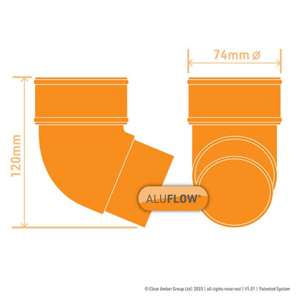 Downpipe Offset Bend 112 - All colours