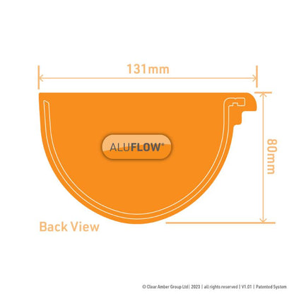 Gutter Deepflow RH Stopend - All Colours