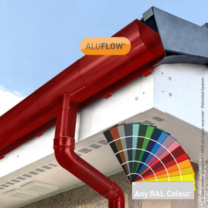 Gutter Deepflow RH Stopend - All Colours