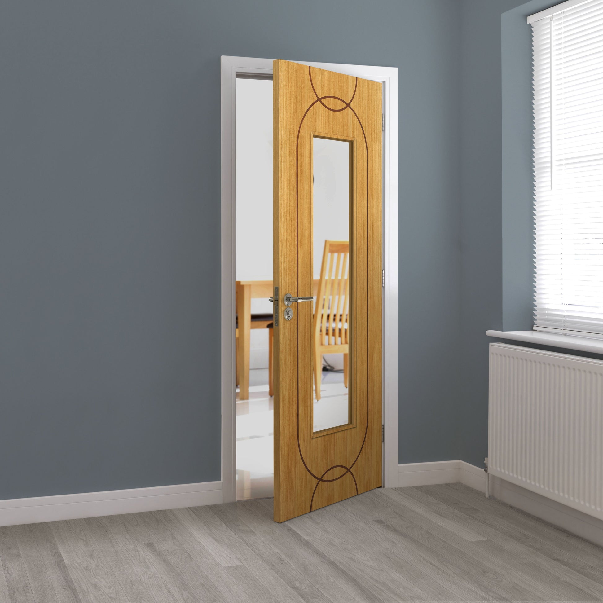 Image for JB Kind Oak Agua Glazed Pre-Finished Internal Door