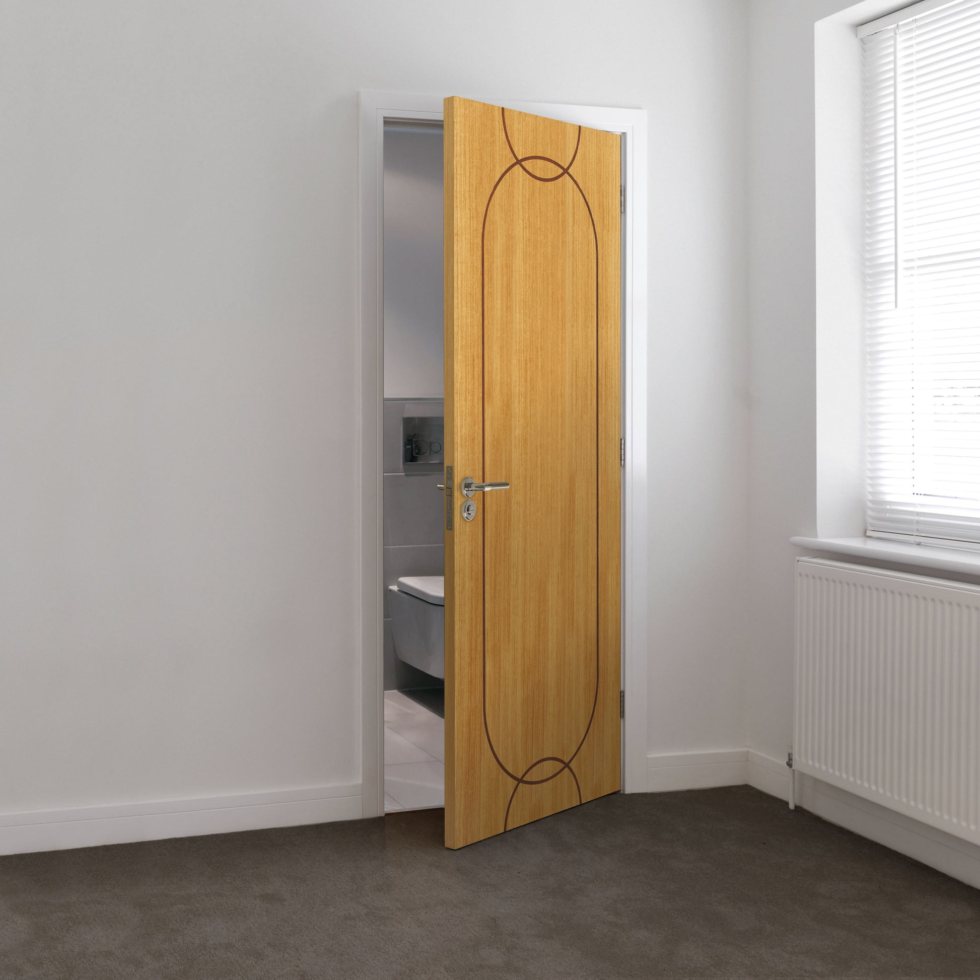 Image for JB Kind Oak Agua Pre-Finished Internal Door