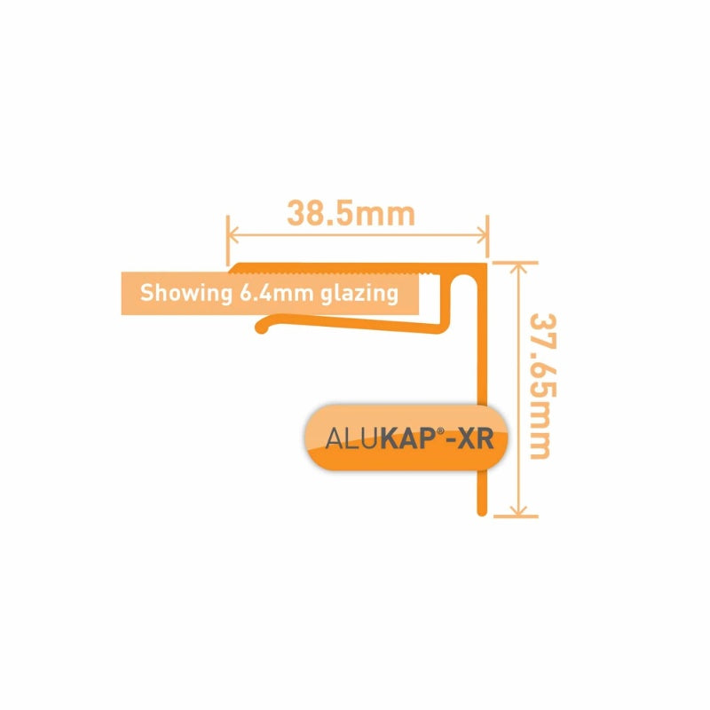 Alukap-XR 6.4mm End Stop Bar 4.8m - All Colours