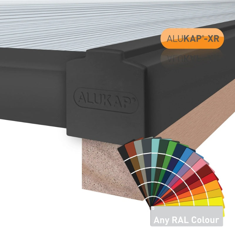 Alukap-XR 60mm Aluminium Gable Bar with Rafter Gasket and End Cap - All Lengths