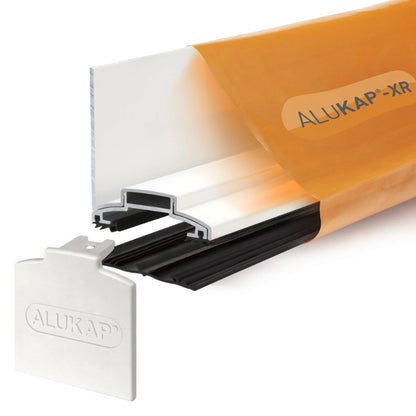 Alukap-XR 60mm Aluminium Wall Bar with Rafter Gasket and End Cap - All Lengths