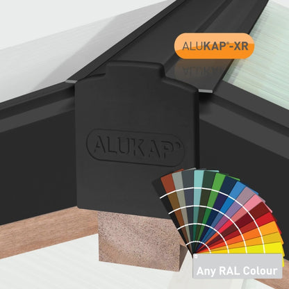 Alukap-XR Aluminium Hip Bar with Rafter Gasket and End Cap - All Lengths