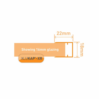 Alukap-XR 16mm Aluminium C Section - All Sizes