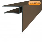 Image for ALUKAP-XR 25mm Endstop Bar Brown - 3m