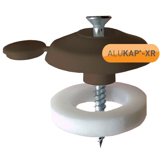 Image for ALUKAP-XR 10mm Fixing Buttons 10 Pack - Brown