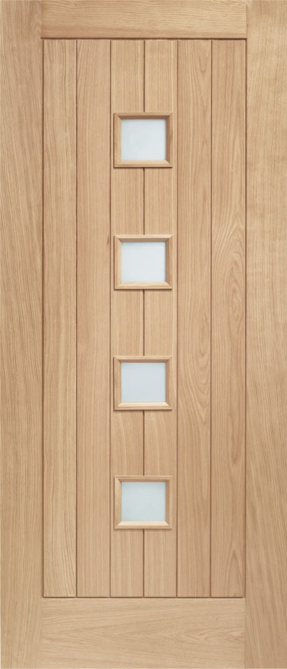 Image for XL Joinery Siena Double Glazed External Oak Door (M&T) with Obscure Glass