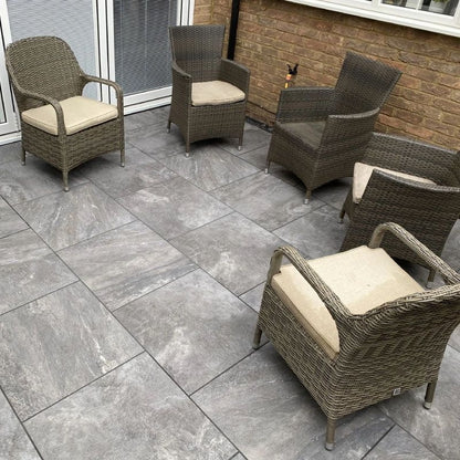 Dado Italian Porcelain Paving Slab Ultra Aspen - 600mm x 600mm x 20mm - (60 Slabs per Pack) - All Colours