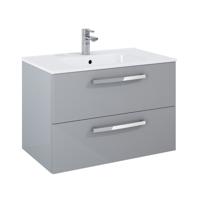 Aqua Aquatrend 800mm Wall Hung 2 Drawer Vanity Unit - All Colours