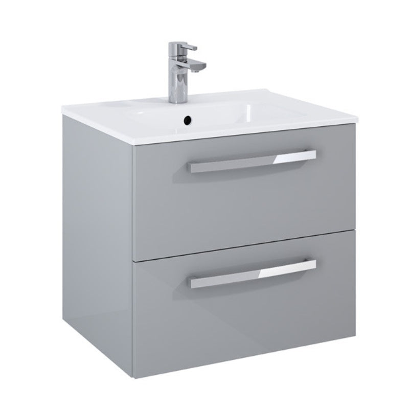 Aqua Aquatrend 600mm Wall Hung 2 Drawer Vanity Unit - All Colours