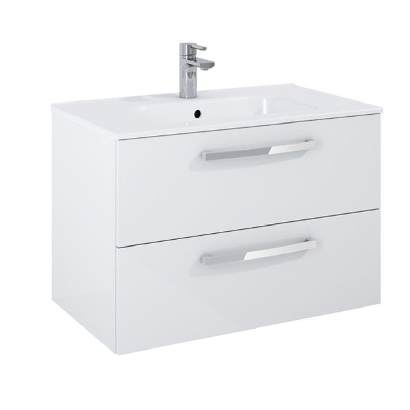 Aqua Aquatrend 800mm Wall Hung Vanity Unit - All Colours