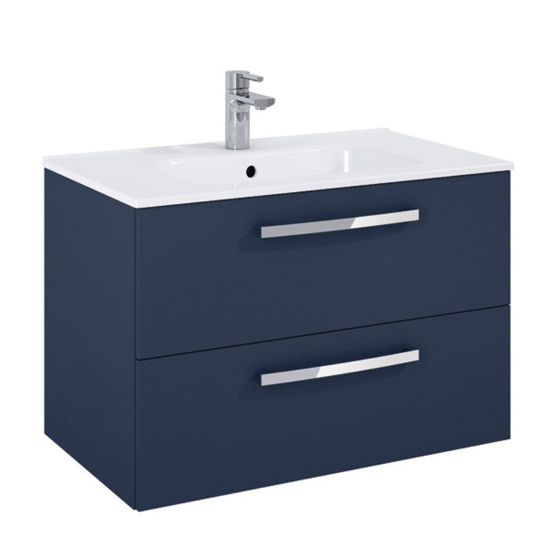 Aqua Aquatrend 800mm Wall Hung 2 Drawer Vanity Unit - All Colours