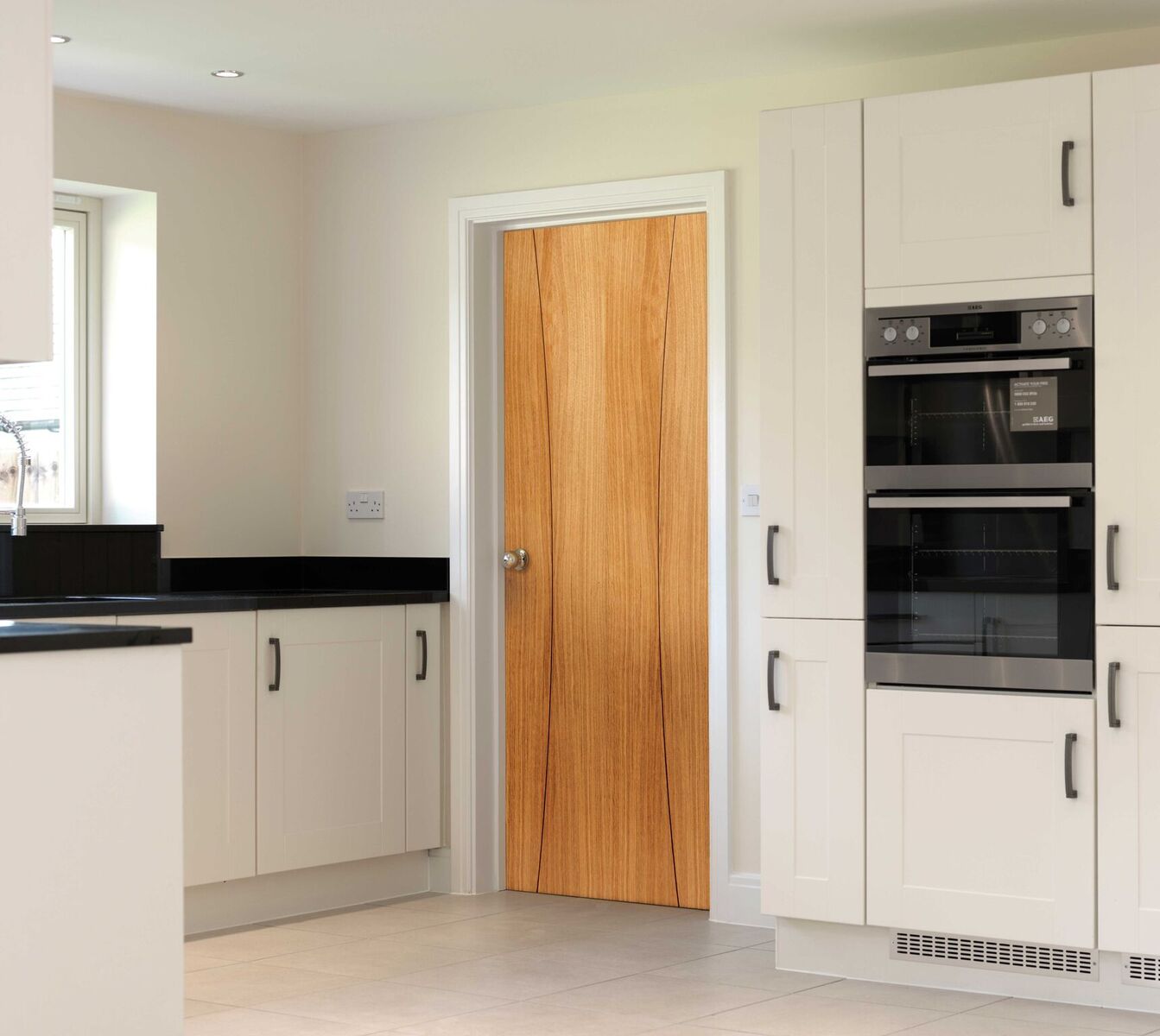 Image for JB Kind Oak Arcos Pre-Finished Internal Fire Door 1981 X 686 X 44mm