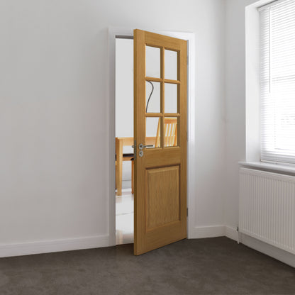 Image for JB Kind Arden Oak Glazed Internal Door