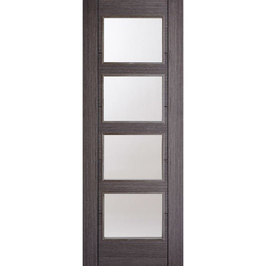 LPD Vancouver Ash Grey 4 Lite Glazed Internal Door-1981 mm x 762 mm x 35 mm