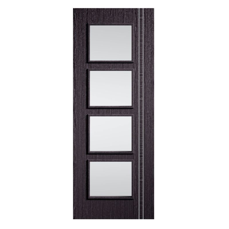 LPD Zanzibar Ash Grey Glazed Internal Door 78in x 30in x 35mm (1981 x 762mm)