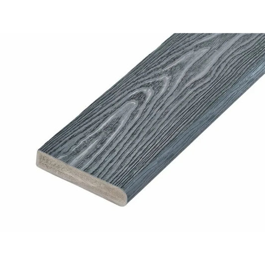 Cladco Capstock PVC-ASA Premium Woodgrain Effect Bullnose Decking Board 150mm x 32mm x 3.6m - All Colours