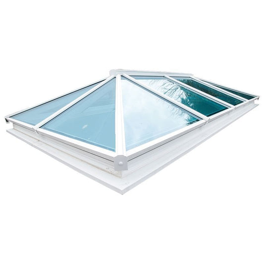 Image for Atlas Traditional Roof Lantern Window Active Blue Double Glazed in White - 2000mm x 4000mm