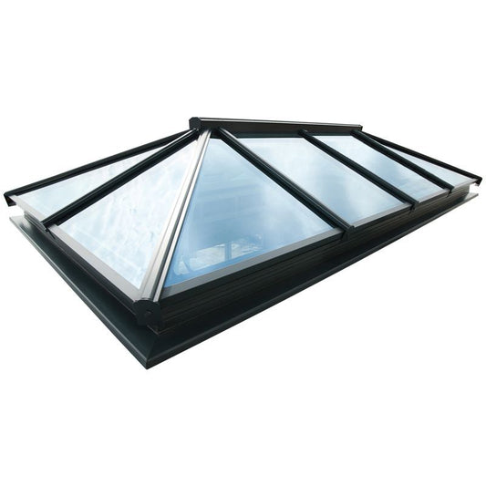 Image for Atlas Traditional Roof Lantern Window Active Blue Double Glazed in Grey/White - 1000mm x 2000mm