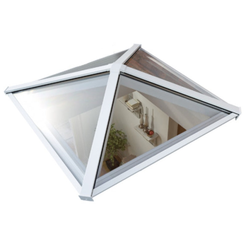 Atlas Square Roof Lantern Window Double Glazed in White - All Sizes