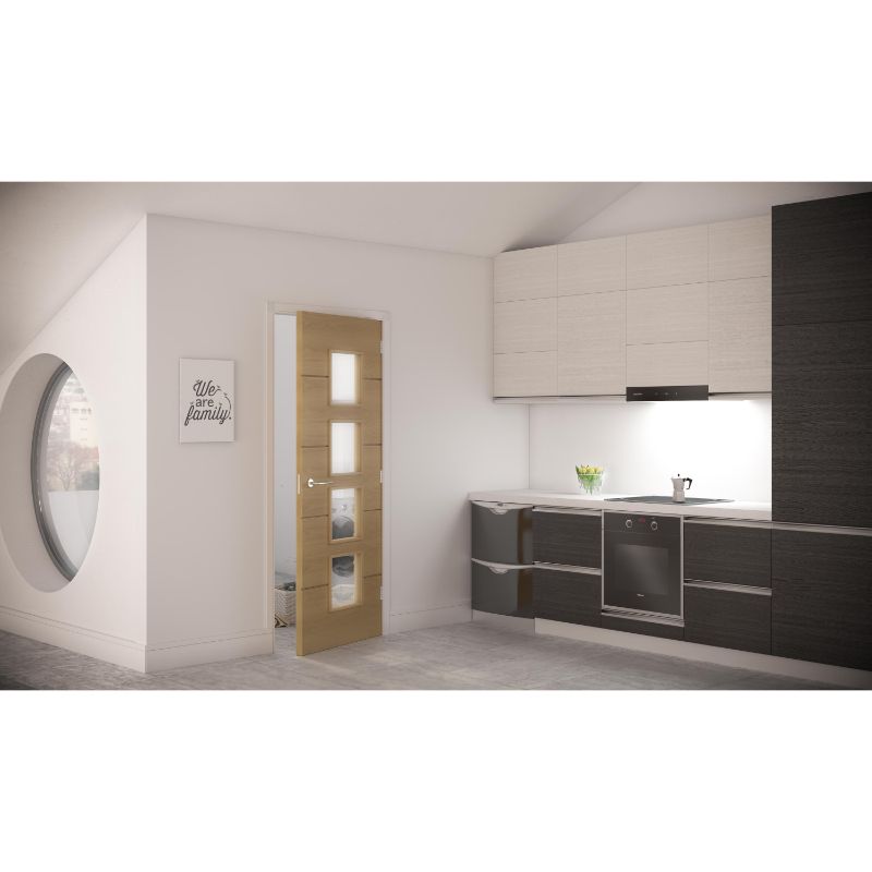 Image for Deanta Augusta Unglazed Interior Oak Fire Door