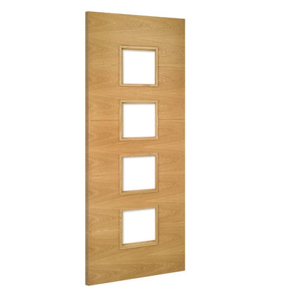 Deanta Augusta Prefinished Glazed Interior Oak Fire Door