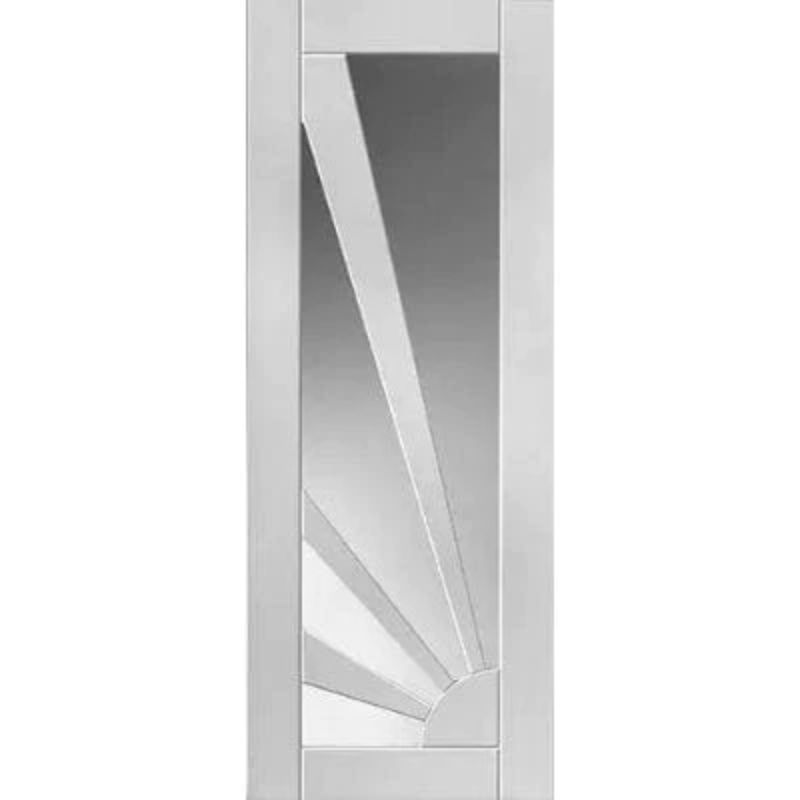 JB Kind Aurora White Primed Glazed Internal Door - 1981mm x 610mm