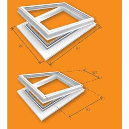 Atmosvent 24mm Aluminium Powder Coated with Brass Opener 600mm x 600mm