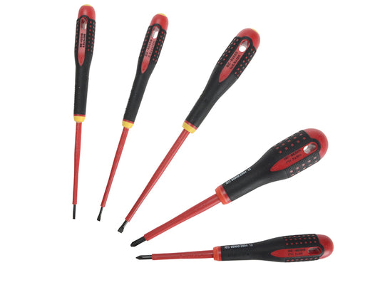 Bahco BE-9881S Insulated ERGO™ Screwdriver Set, 5 Piece SL/PH