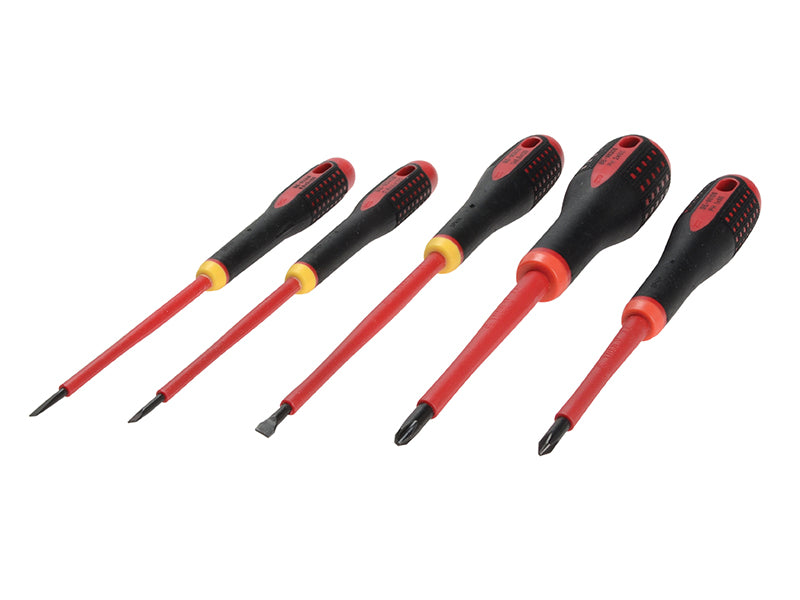 Bahco BE-9881S Insulated ERGO™ Screwdriver Set, 5 Piece SL/PH