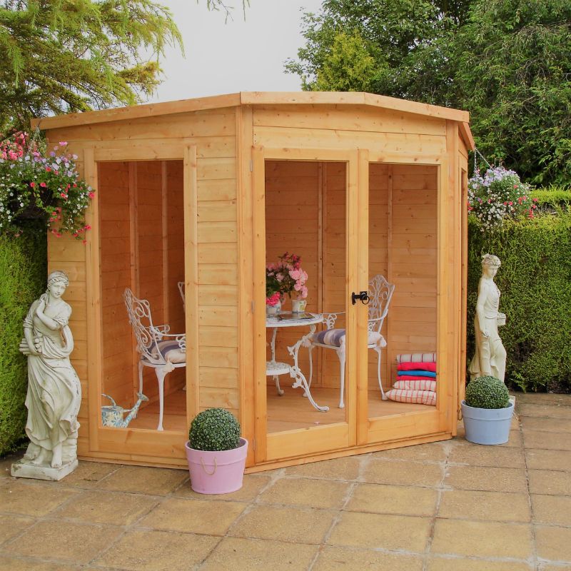 Shire Barclay Shiplap Corner Summerhouse - All Sizes