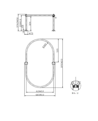 Image for Bayswater Full Shower Curtain Ring