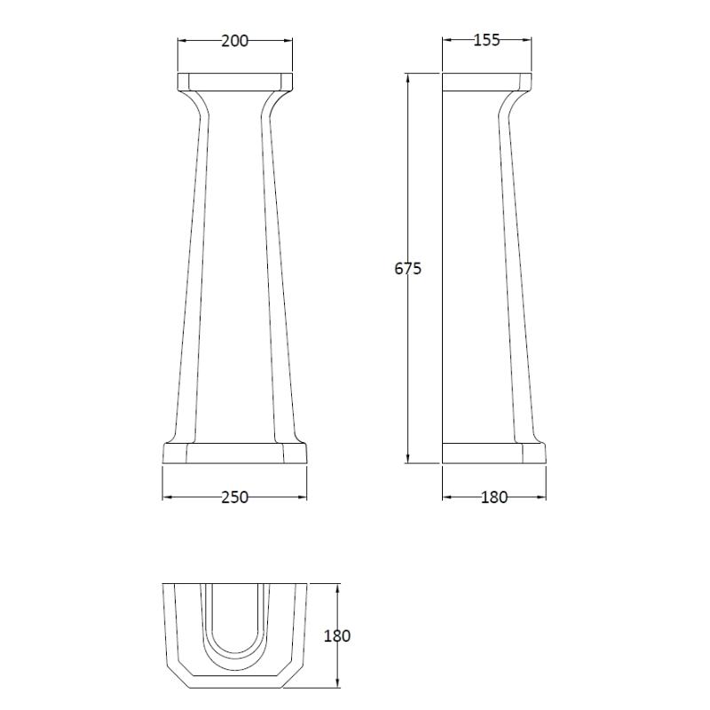 Bayswater Fitzroy Full Pedestal