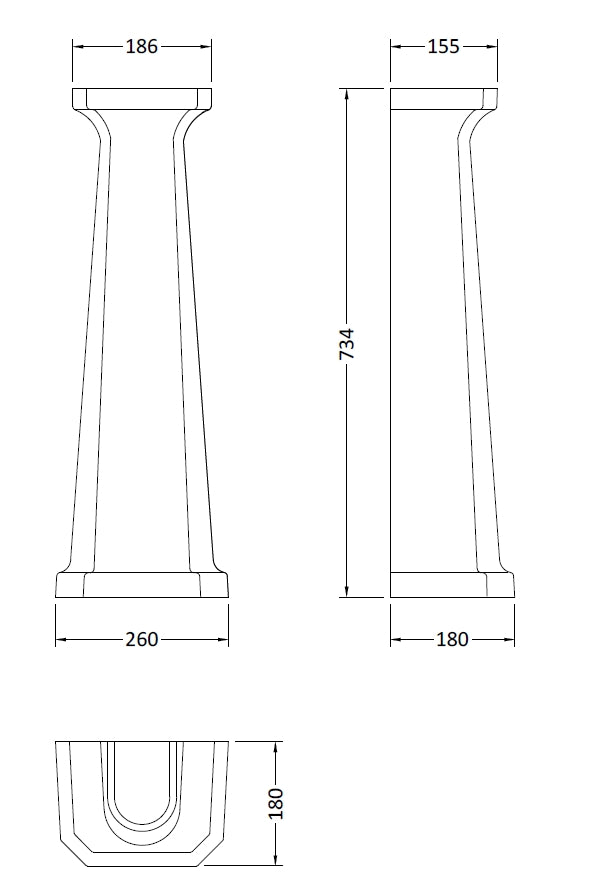 Image for Bayswater Fitzroy Comfort Height Full Pedestal