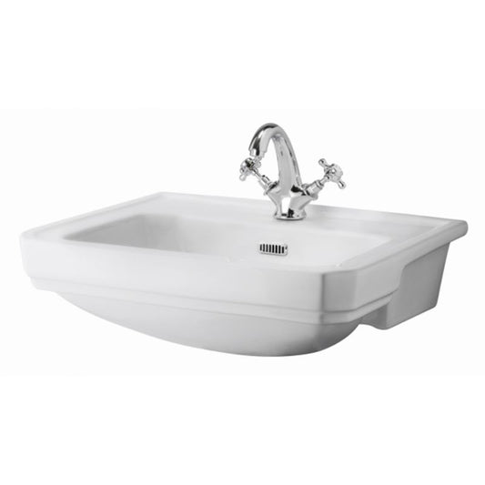 Bayswater BAYC025 Fitzroy 560mm Semi Recess Basin 2 Tap Holes