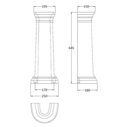 Bayswater Porchester Full Pedestal