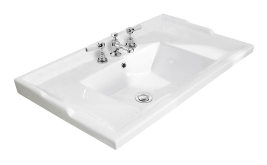 Image for Bayswater 800mm Traditional 3 Tap Hole Basin